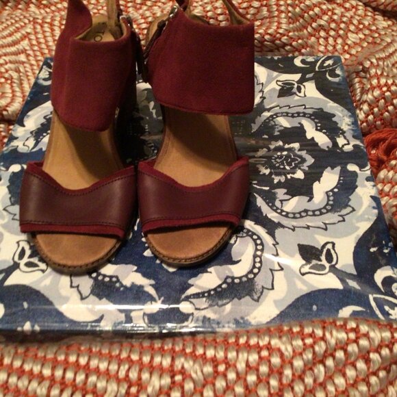 Toms Majorca Block Heel Sandal Size  8.5 - Picture 6 of 8